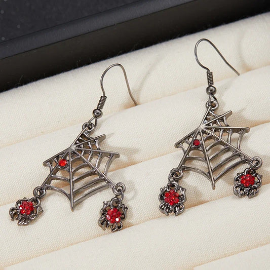 🕸️Bijoux araignées avec toile🕸️