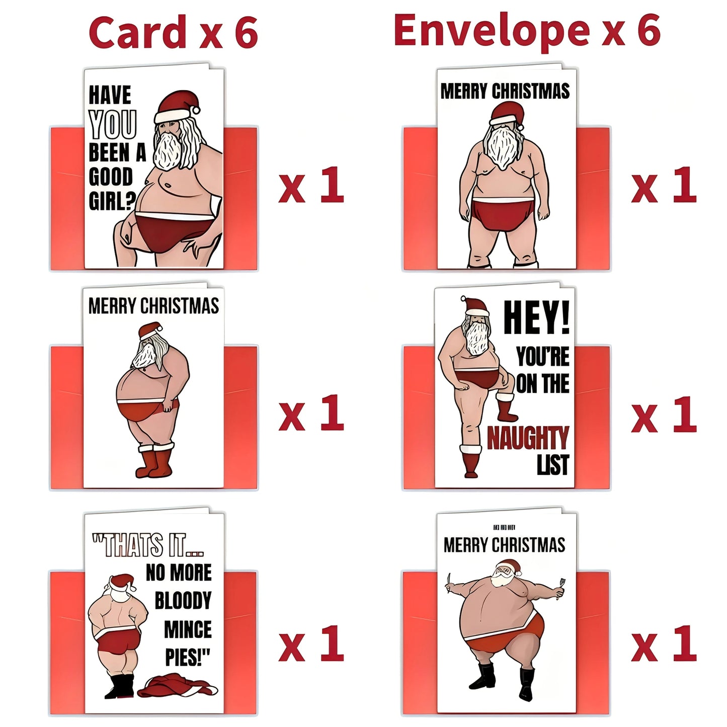 đ
Carte de NoĂ«l Dirty Santađ