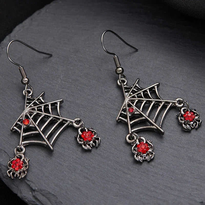 🕸️Bijoux araignées avec toile🕸️