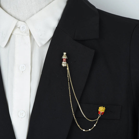 🥤Broche chaîne Snack Lover🍟