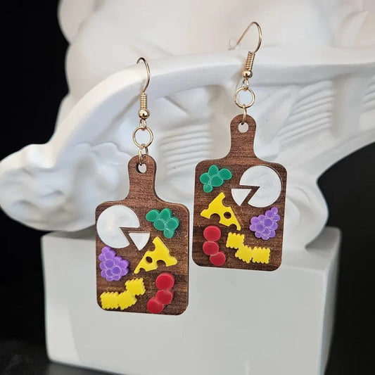 🧀Boucles d'oreilles "apéro"🧀