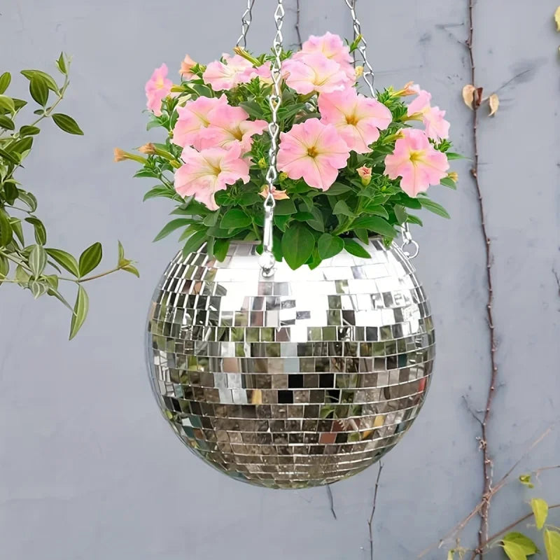 ✨🌺Pot suspendu boule disco 🌺✨