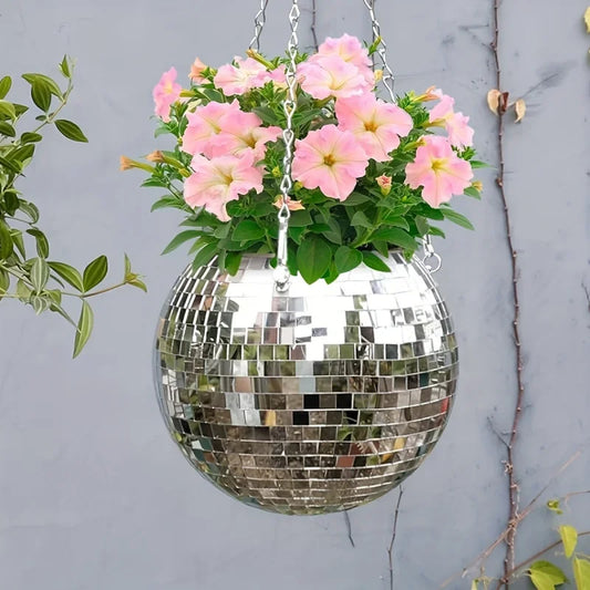 ✨🌺Pot suspendu boule disco 🌺✨
