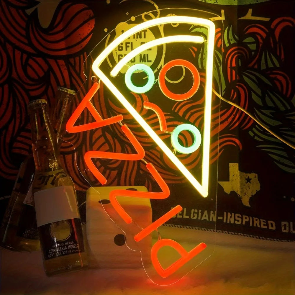 🍕Néon LED Pizza Party 🍕