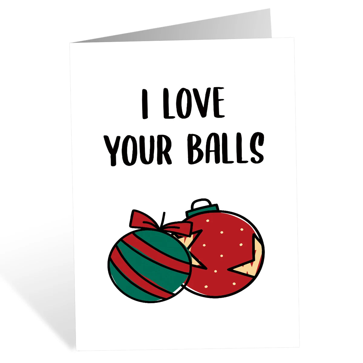 ✉️Carte boule de Noël✉️