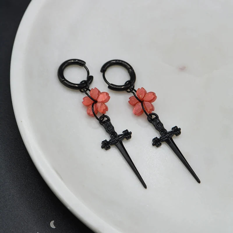 🌸 Boucles d’oreilles Sakura Blade 🌸