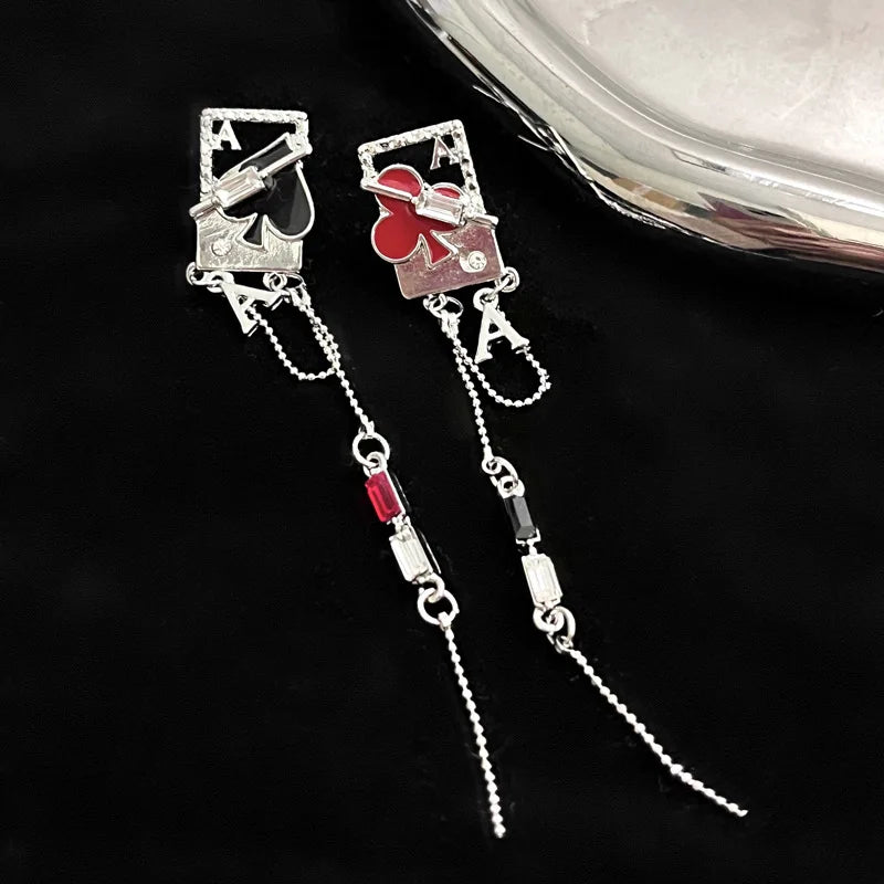 ♠️♥️Boucles d'oreilles AS♠️♥️