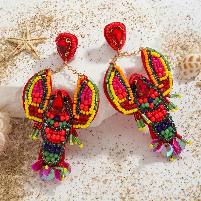 🦞Boucles d'oreilles Homard🦞