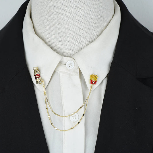 🥤Broche chaîne Snack Lover🍟
