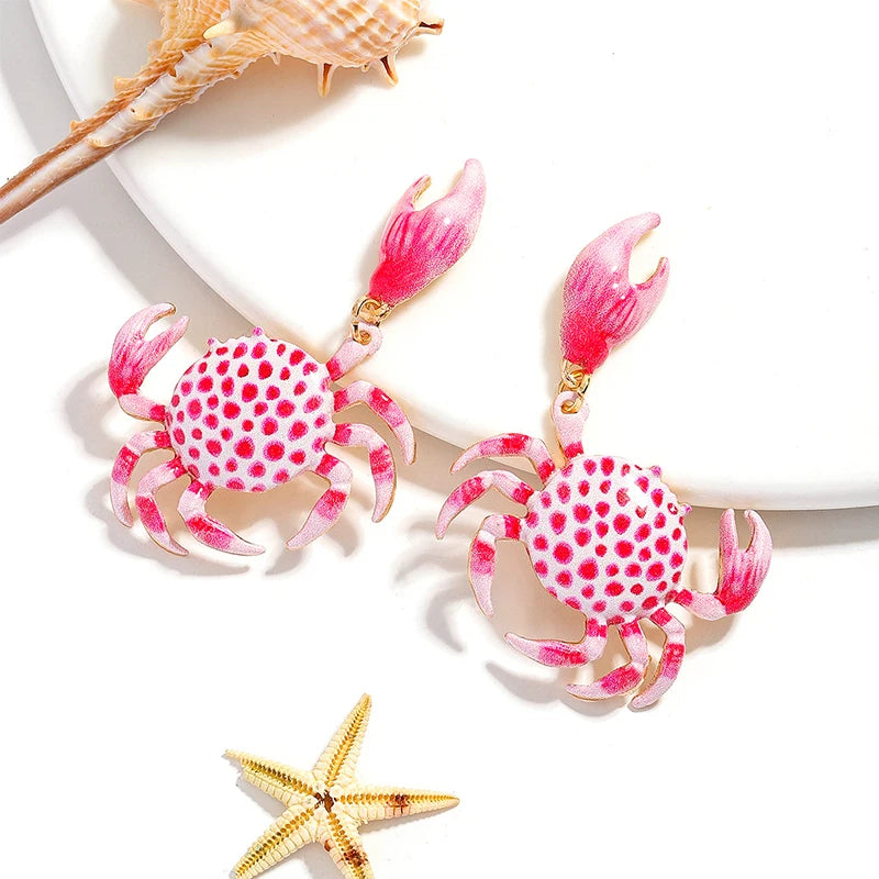 🦀 Boucles d’oreilles Crabe 🦀