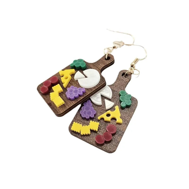 🧀Boucles d'oreilles "apéro"🧀