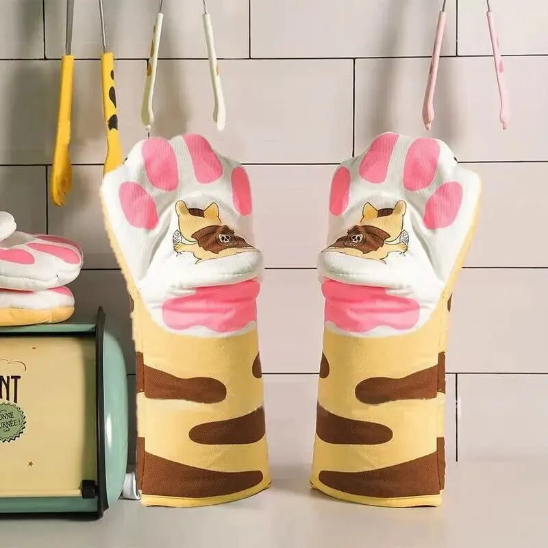 🐾Gants de cuisine patte de chat🐾