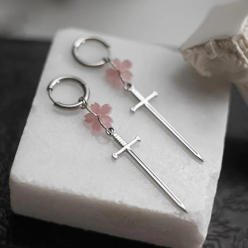 🌸 Boucles d’oreilles Sakura Blade 🌸