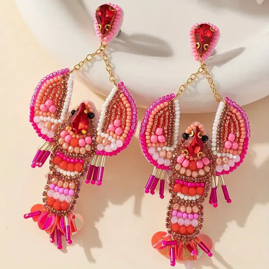 🦞Boucles d'oreilles Homard🦞