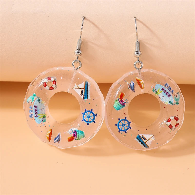 🛟Boucles d'oreille Pool Party🛟