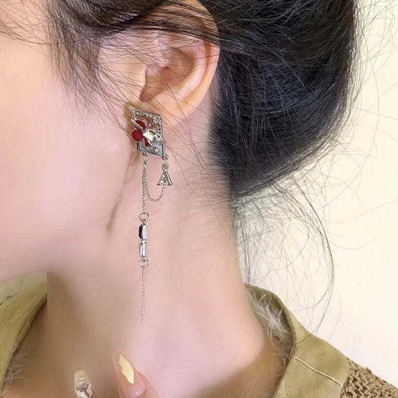 ♠️♥️Boucles d'oreilles AS♠️♥️