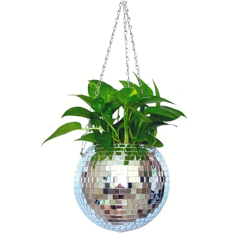 ✨🌺Pot suspendu boule disco 🌺✨