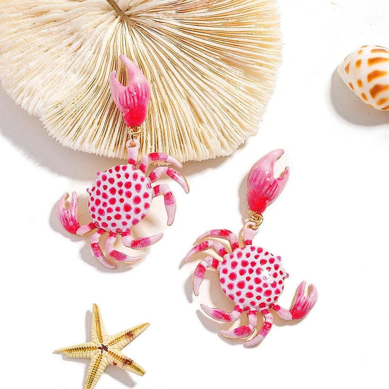 🦀 Boucles d’oreilles Crabe 🦀